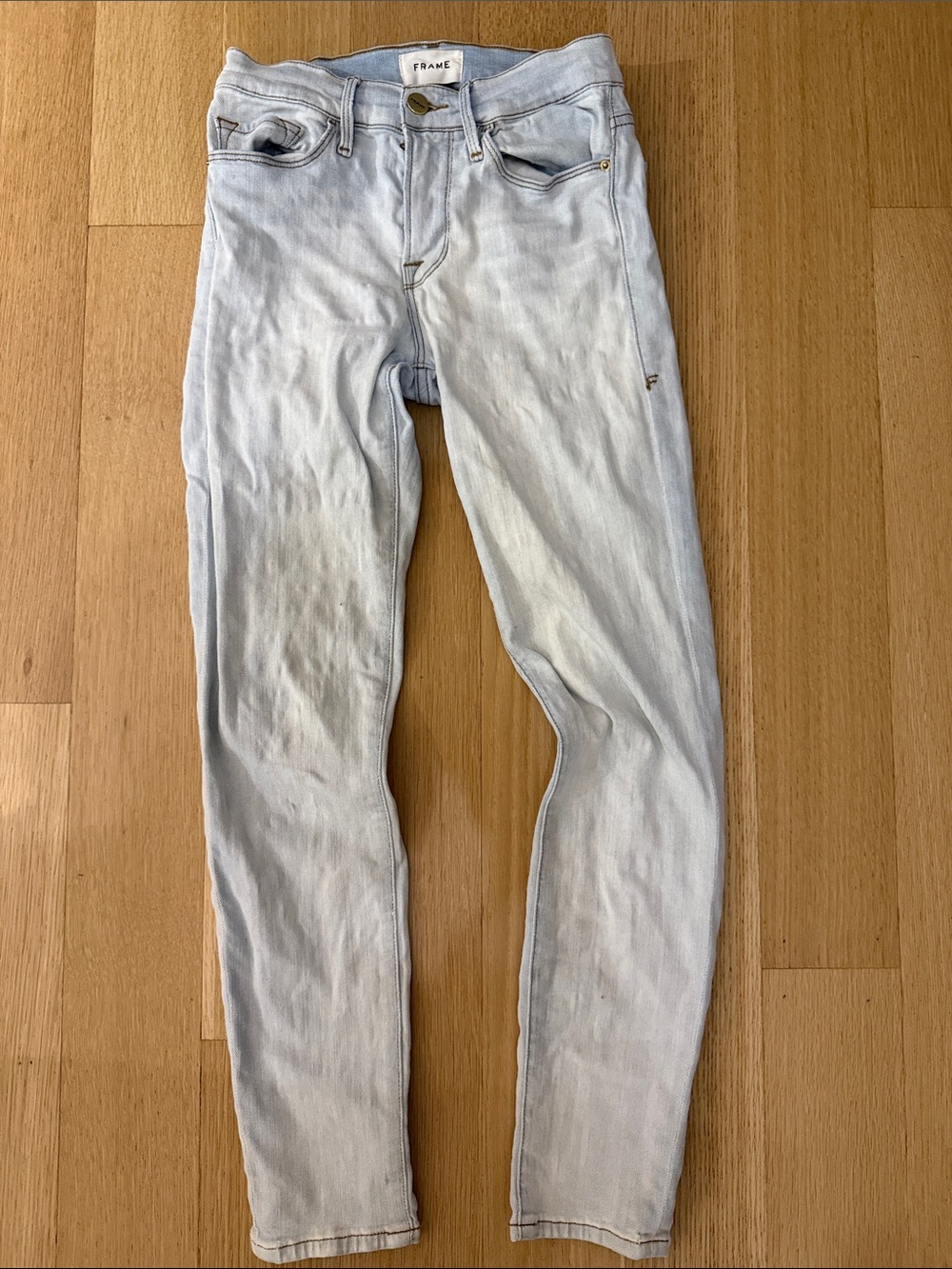 Frame Denim Le Skinny de Jeanne Light Blue Skinny Women’s Jeans